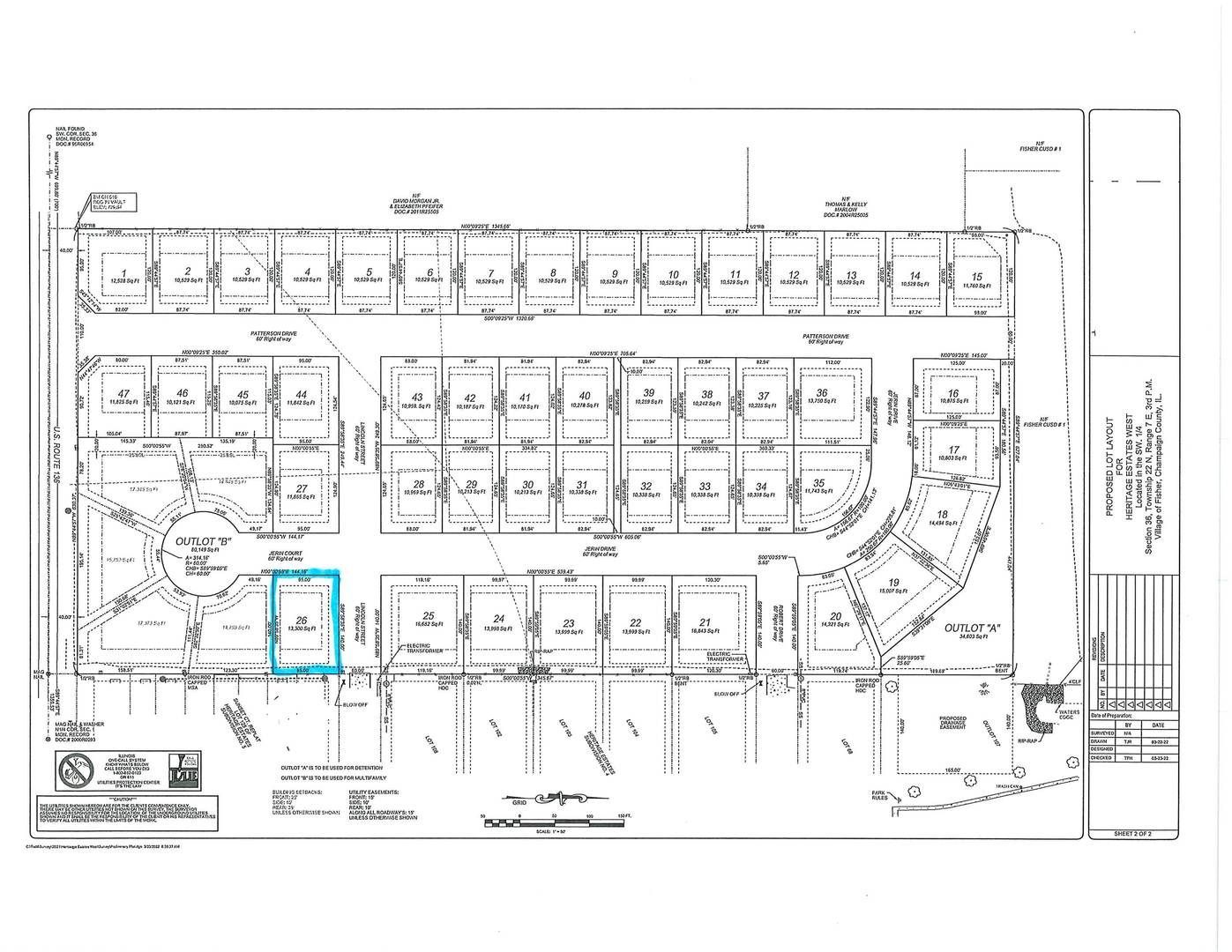 319 Lincoln-Lot #26 Street — Fisher, IL 61843