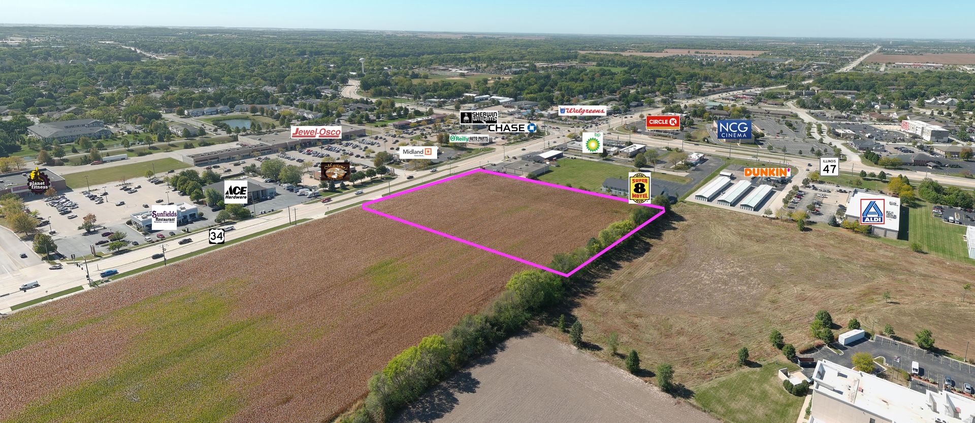 4.428 Acres Rte 34 Highway — Yorkville, IL 60560