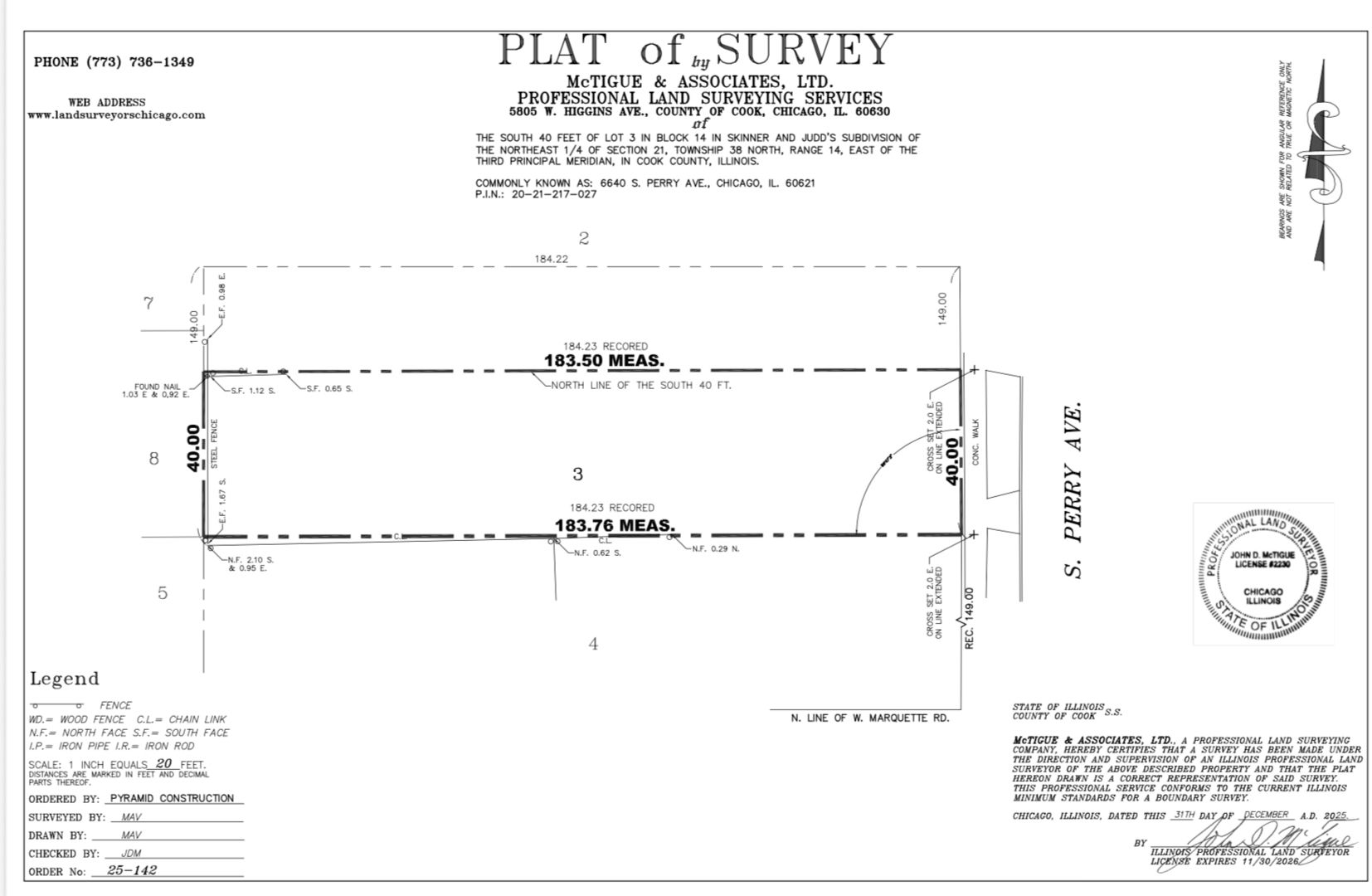 6640 S Perry Avenue — Chicago, IL 60621