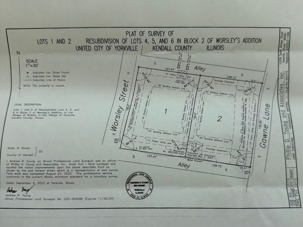 Lot 1 Worsley Street, Yorkville, IL 60560