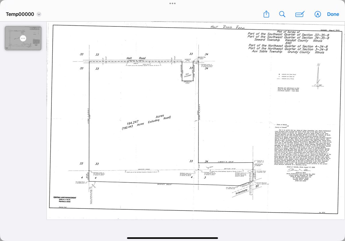 194 acres W Holt Road, Minooka, IL 60447